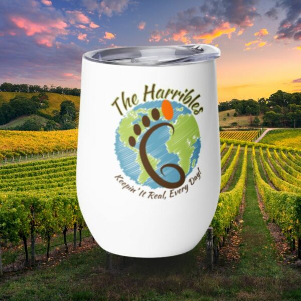 The Harribles Wine Tumbler perfect for that fun occasion while drinking your favorite wine!
